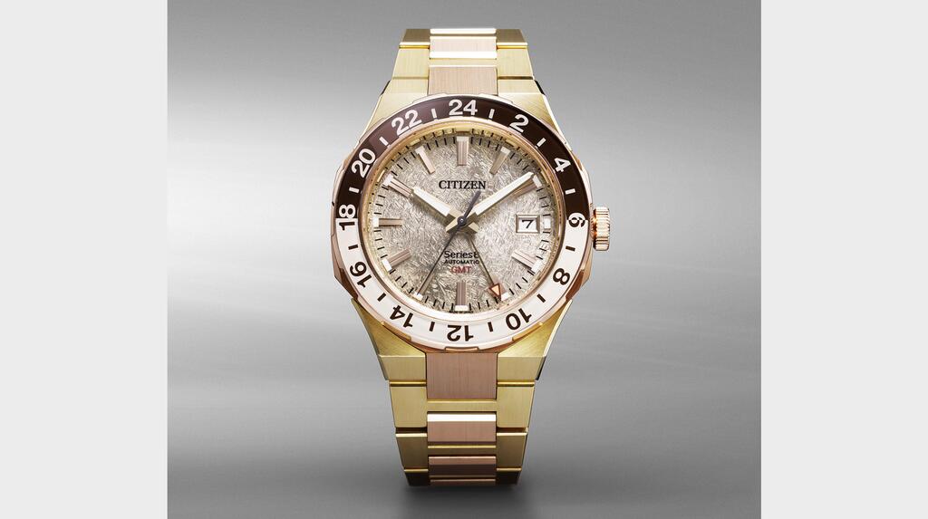 Citizen Series 8 mechanical 880 limited-edition gold NB6032-53P timepiece with GMT function