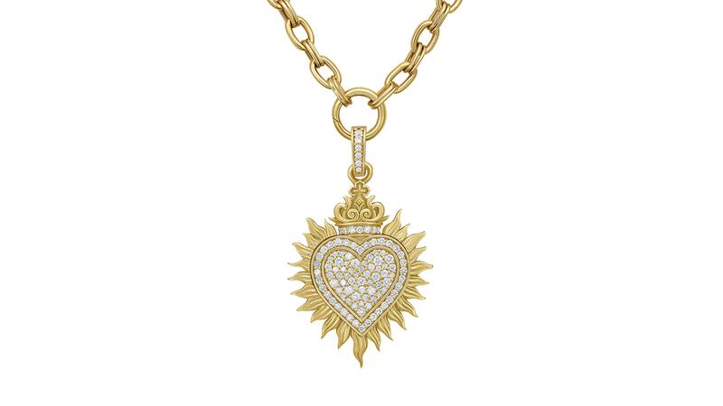 Lionheart Sacred Heart Charm Necklace