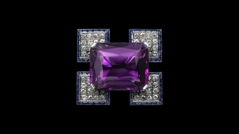 Cartier Amethyst Brooch in V&A Exhibition