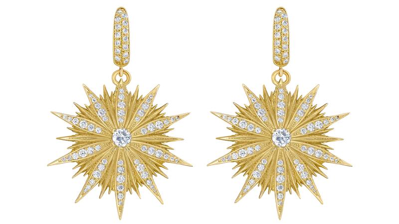 Bethlehem Star Diamond Charm Earrings