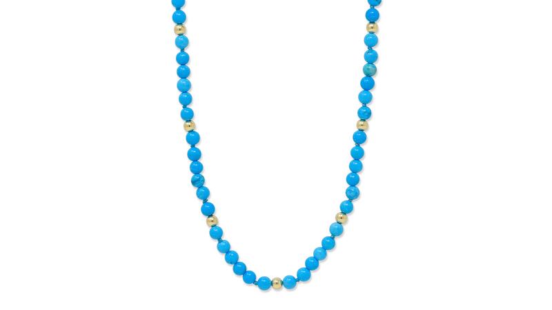 Anzie Boheme Sleeping Beauty Turquoise and Gold Necklace