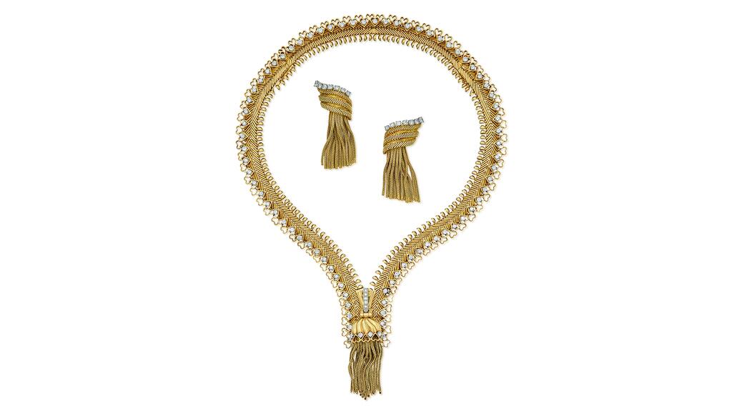 Van Cleef & Arpels Zip necklace and earrings