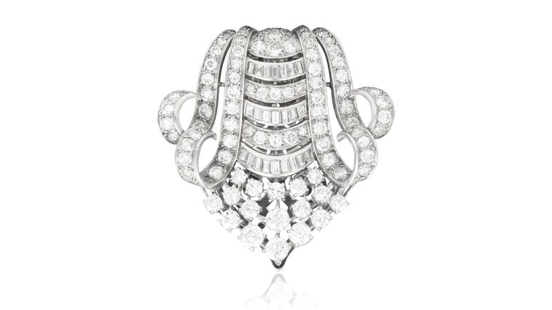 Boucheron diamond clip brooch