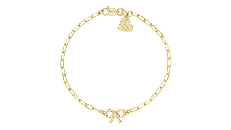 Midas Chain bowtie bracelet with paper-clip chain