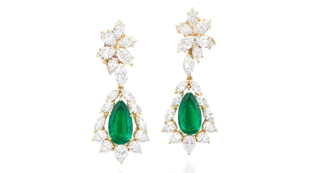 Harry Winston emerald earrings