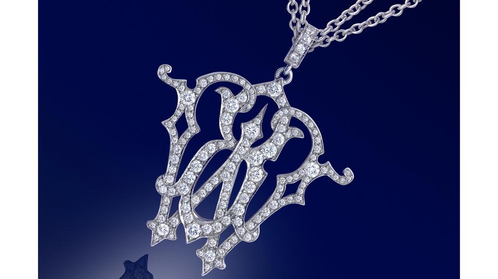 Barbara Walters initials necklace