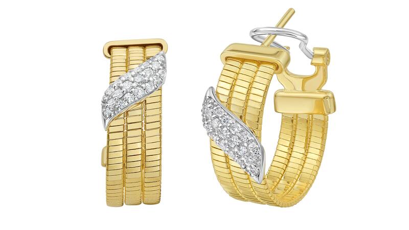 Royal Chain Diamond Omega Earrings