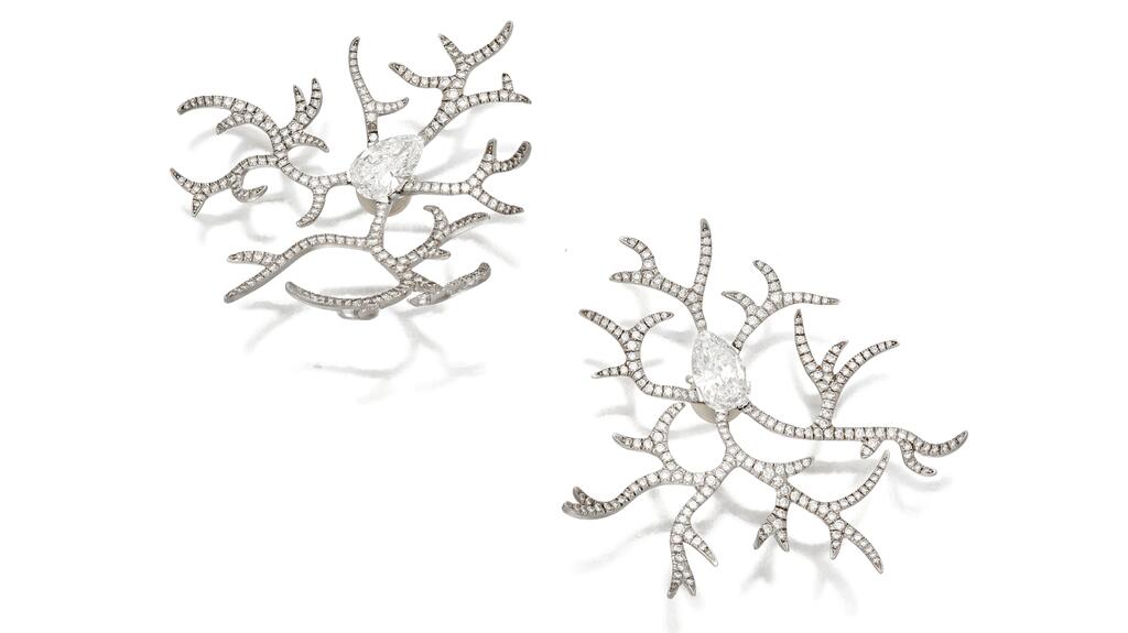JAR frost earclips Sotheby’s Legacy of Elegance