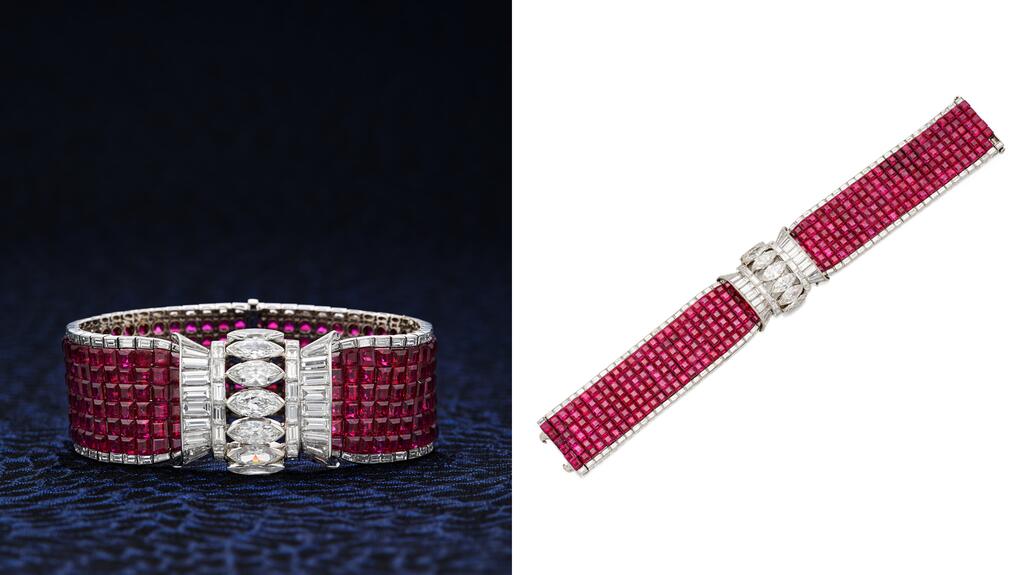 Cartier ruby and diamond bracelet Sotheby’s Legacy of Elegance