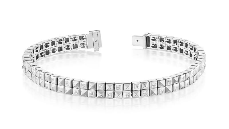 Harwell Godfrey Checkerboard Tennis Bracelet Double