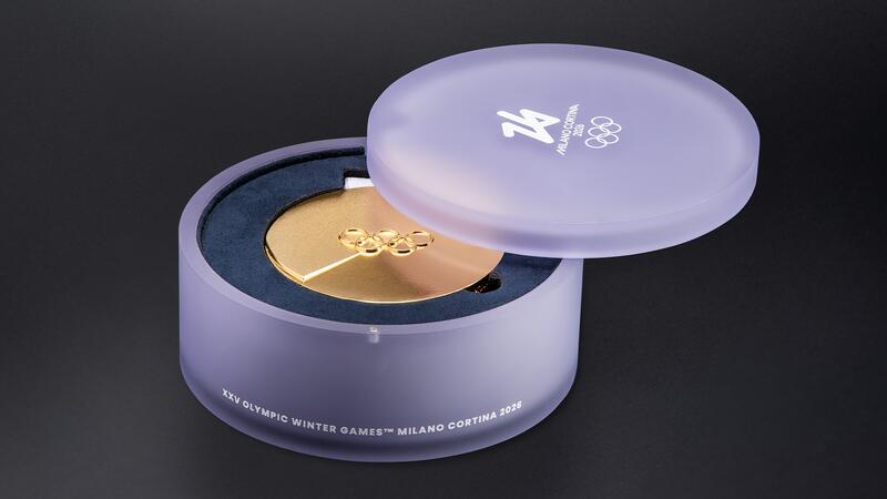 Italy Olympic Winter Games Medal in Box