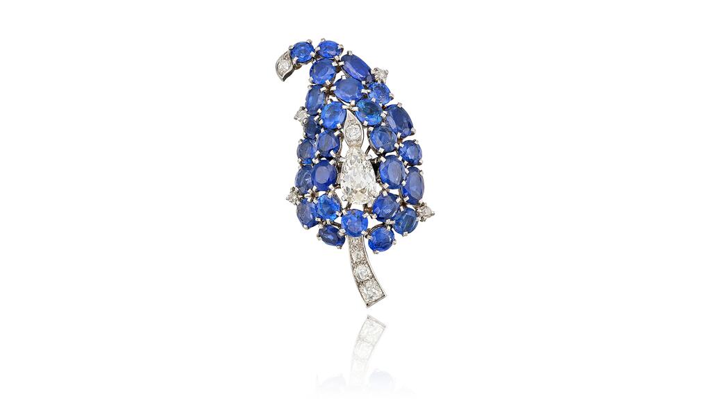 Constance “Connie” Barber Mellon’s Cartier sapphire brooch