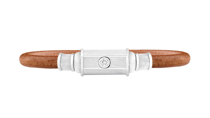 Marie Lichtenberg White Gold Diamond Lasso Baby Locket Bracelet