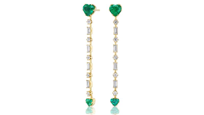 Sorellina Emerald Cadence Gemstone Drop Earrings