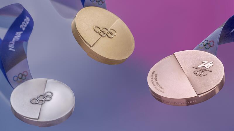 Italy Olympic Winter Games Medal Back