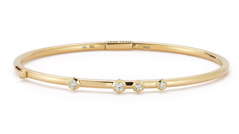 Jade Trau Constellation Diamond Plie Bangle
