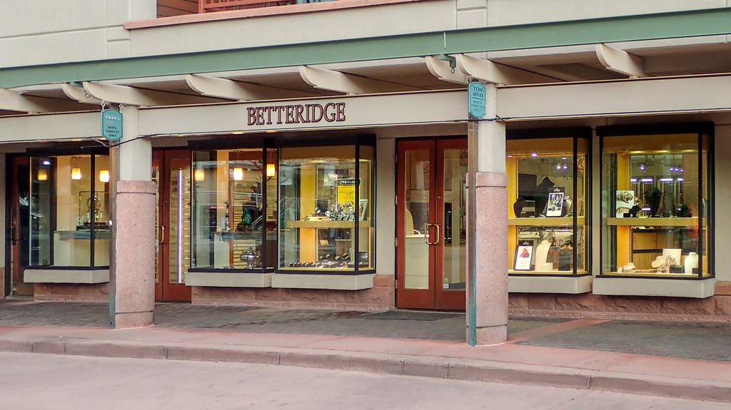 Betteridge’s store in Aspen, Colorado is located inside The Little Nell Hotel at the foot of Aspen Mountain.