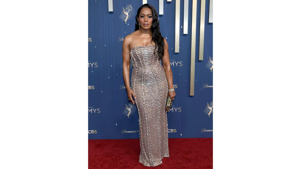 Angela Basset wears Lagos at 2025 Emmy Awards