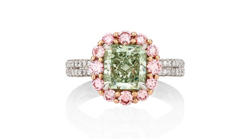 green diamond ring