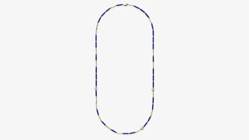 Jessica McCormack Medallions Long Guard Lapsi & Diamond Necklace
