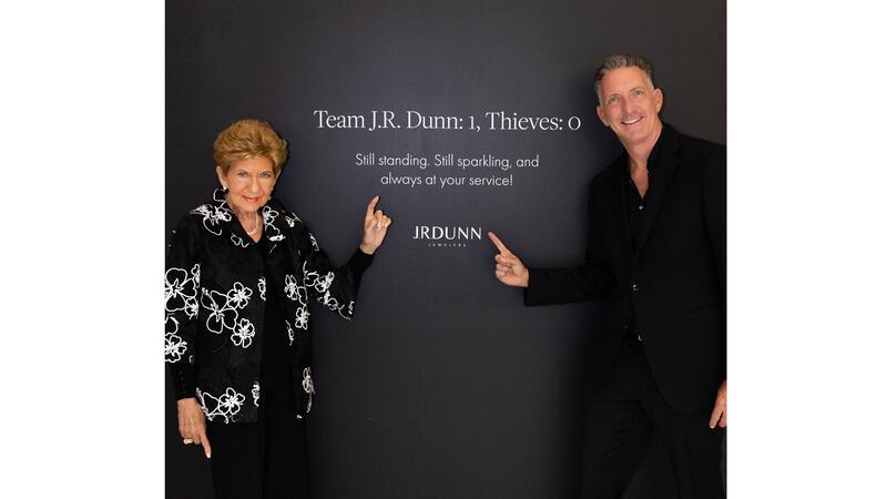 JR Dunn robbery sign