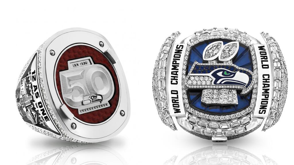 Jason of Beverly Hills Seattle Seahawks Championship Ring
