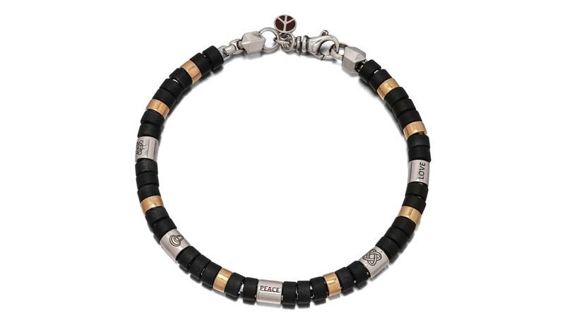 Santana Now Symbol Bead Bracelet with Woodstock Stage Wood