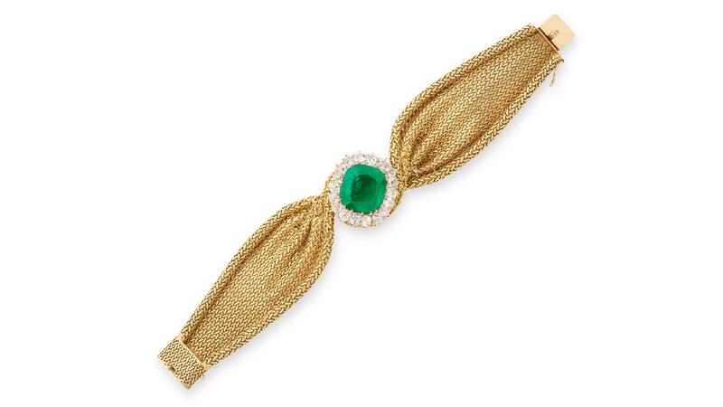 Adrienne de Morgan de Belloy emerald bracelet