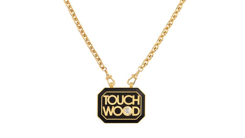 Marie Lichtenberg Touch Wood Scapular on Rosa Classic Chain