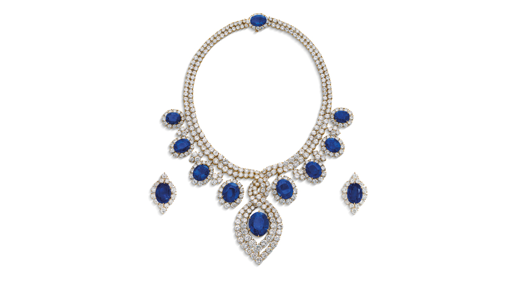Sapphire and diamond necklace by Reza (Image courtesy of CHRISTIE'S IMAGES LTD. 2022)