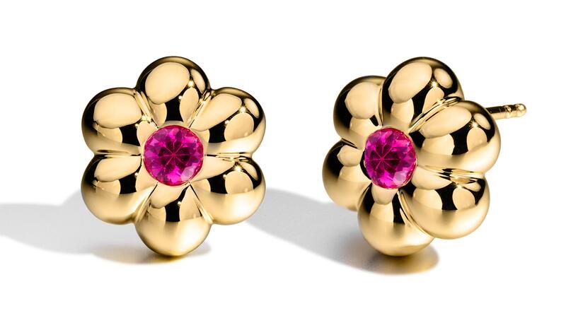Boochier Flower Puff Studs