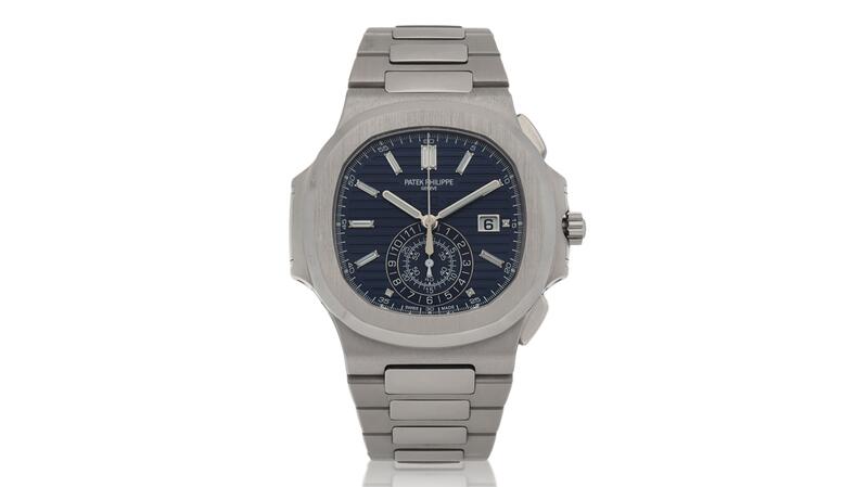 1G-001, a white gold flyback chronograph wristwatch with date and bracelet, went for about $627,200.