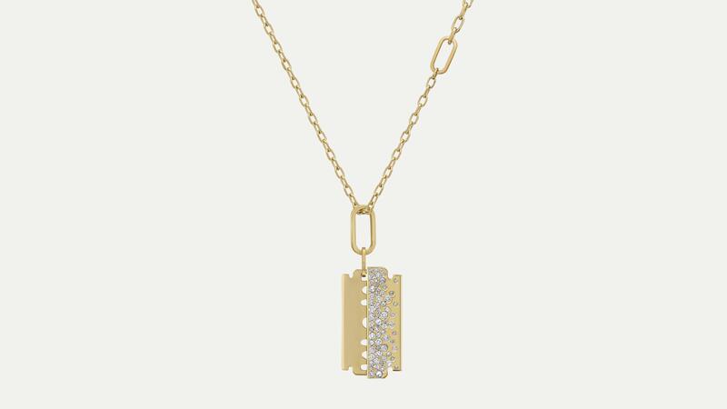 A Vanitas Stoned dog tag pendant