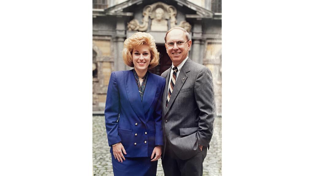 Holly and Jim Wesche in Antwerp 1990