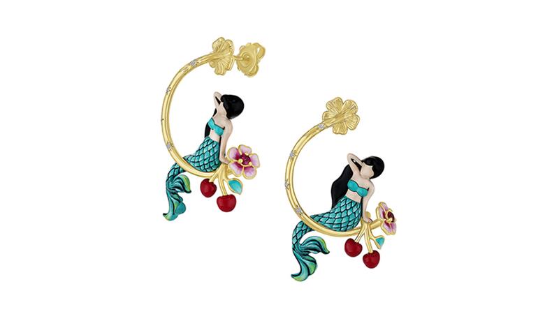 Francesca Villa Fantasia The Mermaid Hoop Earrings