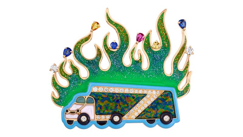 Francesca Villa Fast Lane Brooch