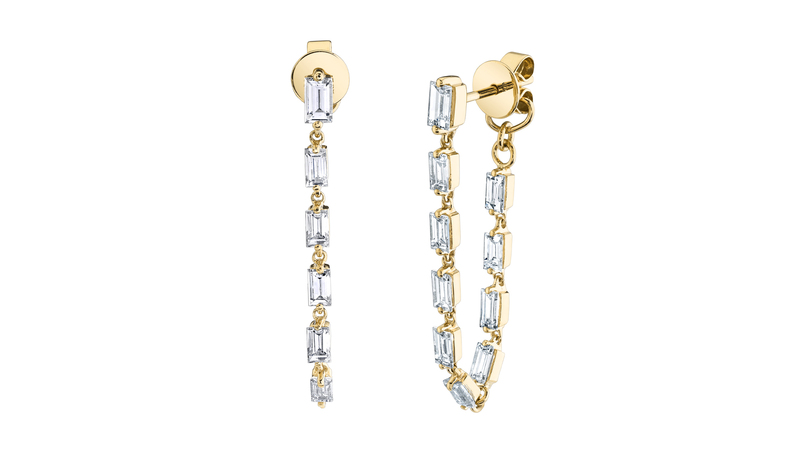 <a href="https://www.anitako.com/collections/earrings/products/baguette-diamond-loop-earrings "> Anita Ko</a> 18-karat gold and baguette diamond loop earrings ($8,975)