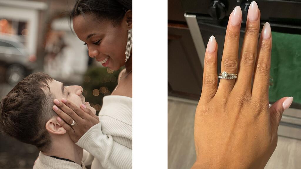 Rodnae Tucker-Natoli, Thomas Natoli, Rodnae Tucker-Natoli’s natural diamond engagement ring