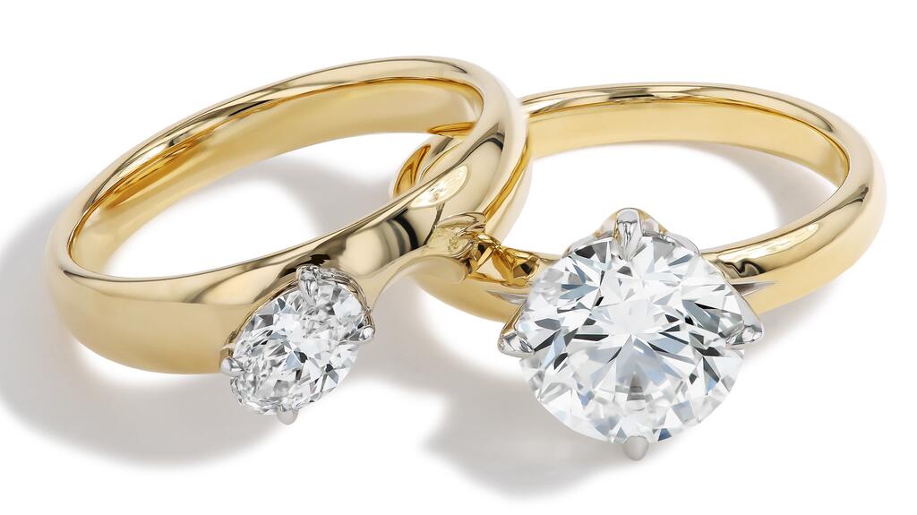 J.R. Dunn x Zoë Diamonds Two-From-One Ring Set