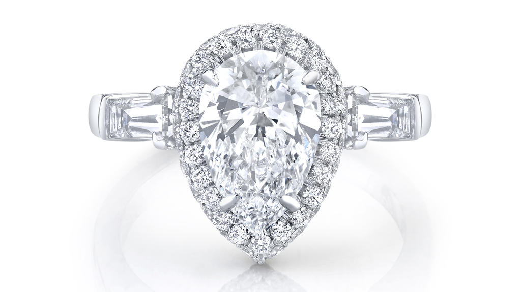 A view of the Neil Lane ring the most recent “Bachelorette” Michelle Young received from fiancé Nate Olukoya