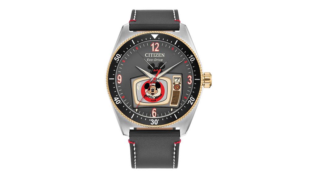 The Disney Mickey Mouse Fan Club watch was inspired by the original “The Mickey Mouse Club” TV show, which premiered in 1954.