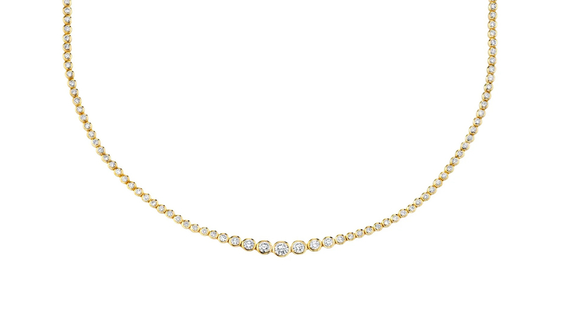 The Last Line “Diamond Riviera Necklace” in 14-karat yellow gold with 5.48 total carats of diamonds ($15,895)