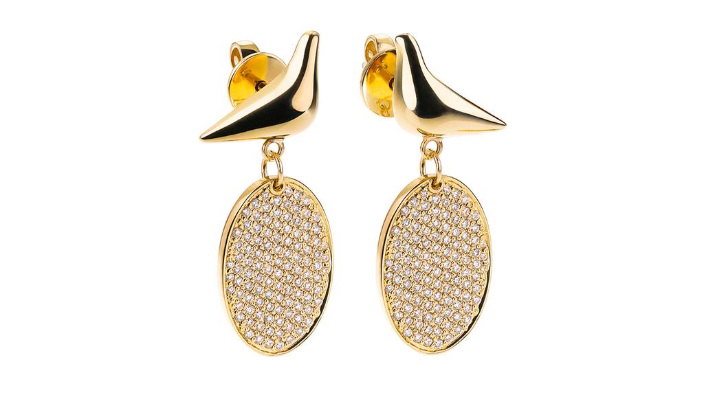 Guzema Enchanted Mirror Drop Earrings