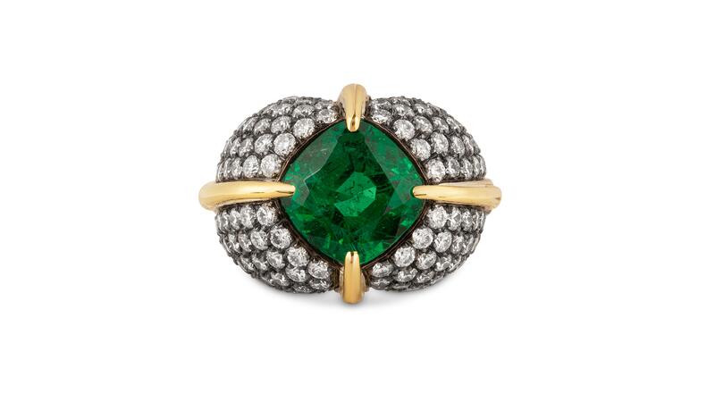 Jessie Thomas emerald ring