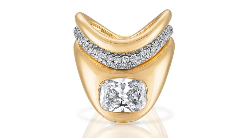 Zahn-Z Zaha’s Plain Shadow Band, Zaha Pave Shadow Band, Big Zaha Ring