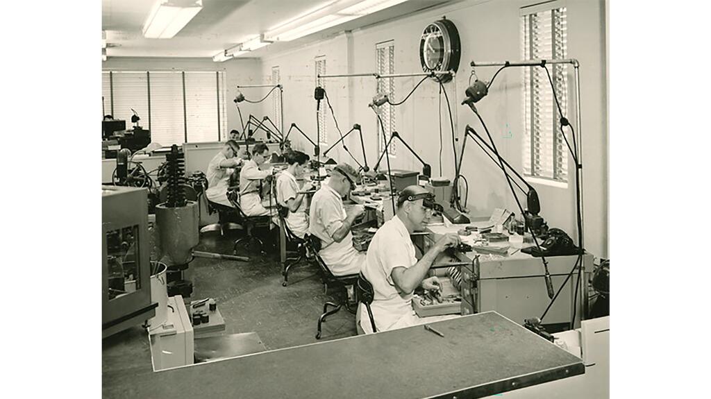 Old photo of BC Clark employees