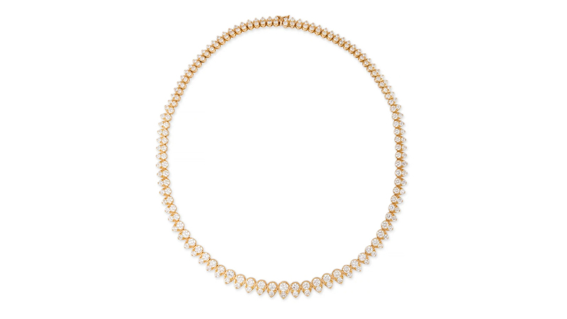 Jacquie Aiche “Claudia” necklace in 14-karat yellow gold with 13.75 carats of diamonds total ($50,000)