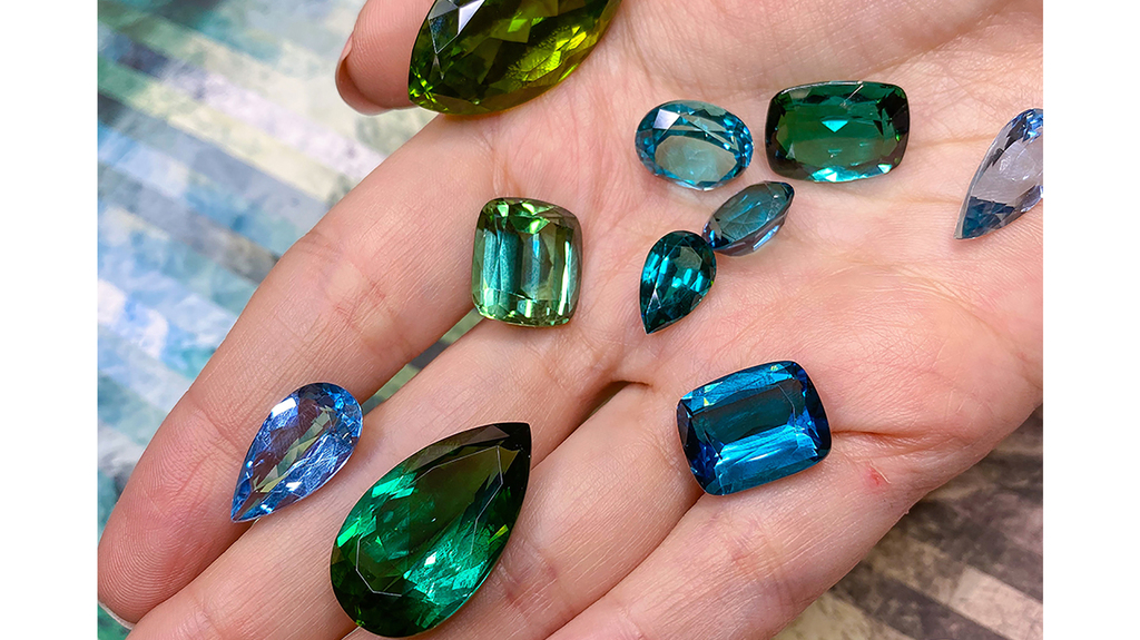 A handful of colorful gemstones graded at IGR London A handful of colorful gemstones graded at IGR London