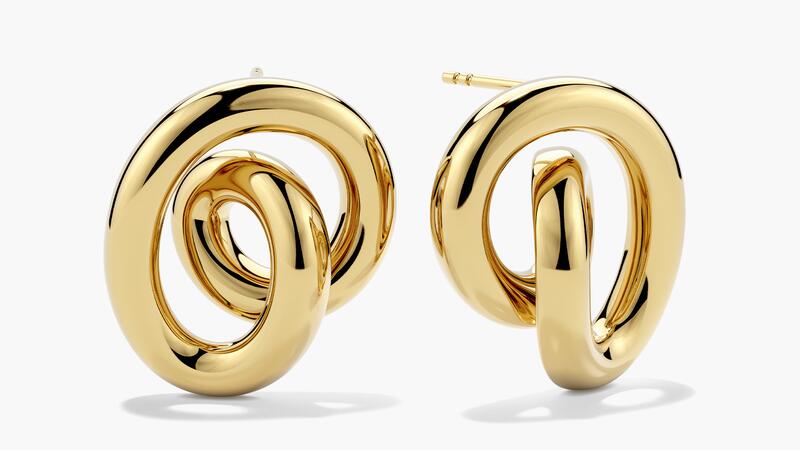 Mejuri Steel Lulu Loop Studs