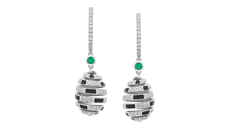 Fabergé Beetlejuice spiral earrings